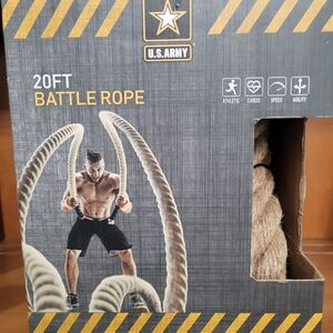 U.S. Army 20 Foot Battle Rope Workout Gym Fitness Cardio Speed Agility